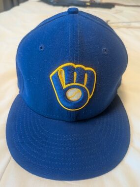 New Era Royal Blue Cap with Yellow Glove Logo